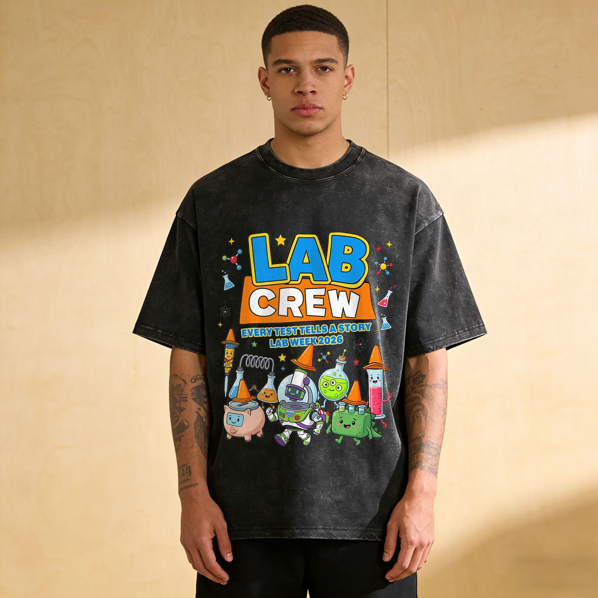Medical Lab Week - Camiseta para hombre del equipo de