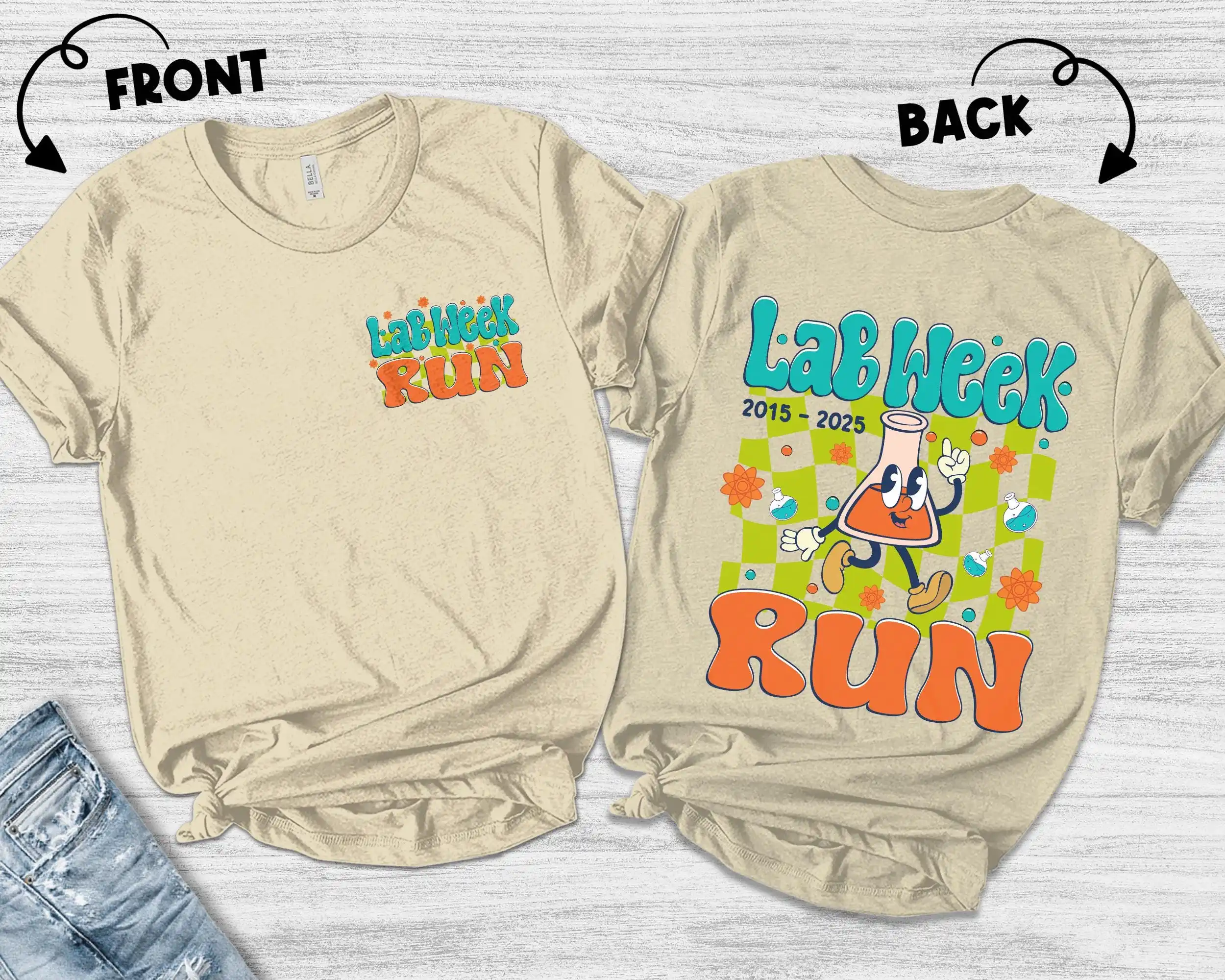 Medical Lab Week 2025 - Camiseta Retro Lab Week 2025, 10.º