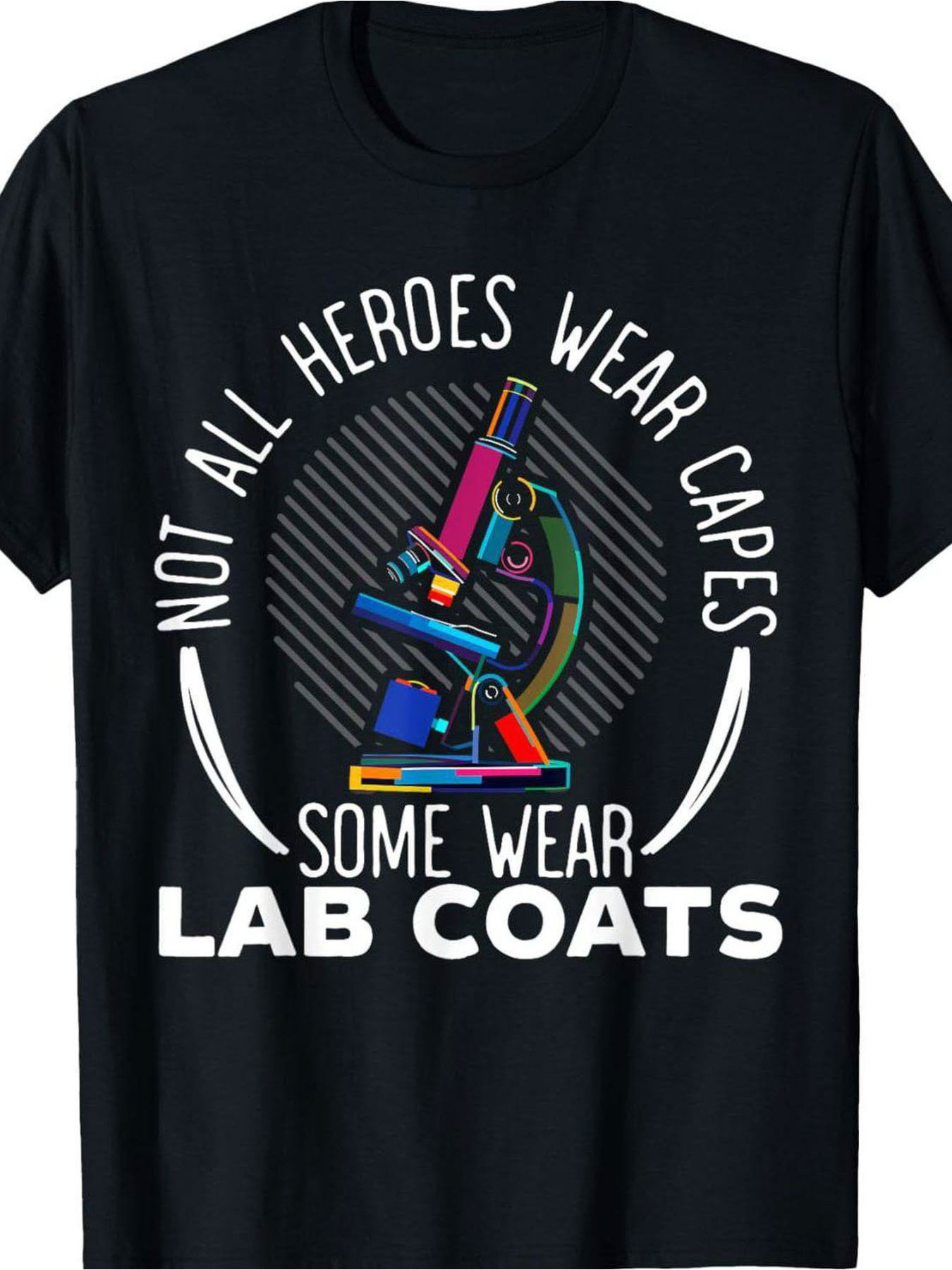 Medical Lab Technician - Camiseta negra de manga corta con