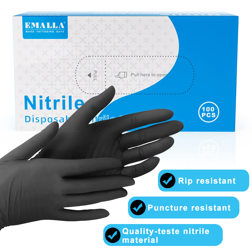 100/50/10 Uds guantes desechab - Disposable Gloves Nitrile reseña y precio