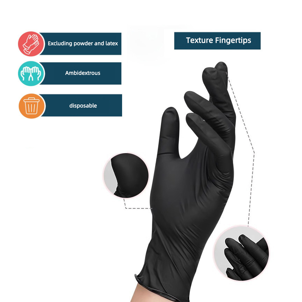 Guantes desechables en bolsas, - Disposable Gloves Nitrile reseña y precio