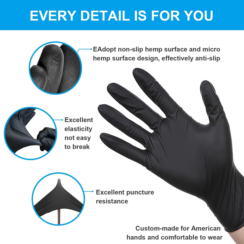 Guantes desechables de nitrilo - Disposable Gloves Nitrile reseña y precio