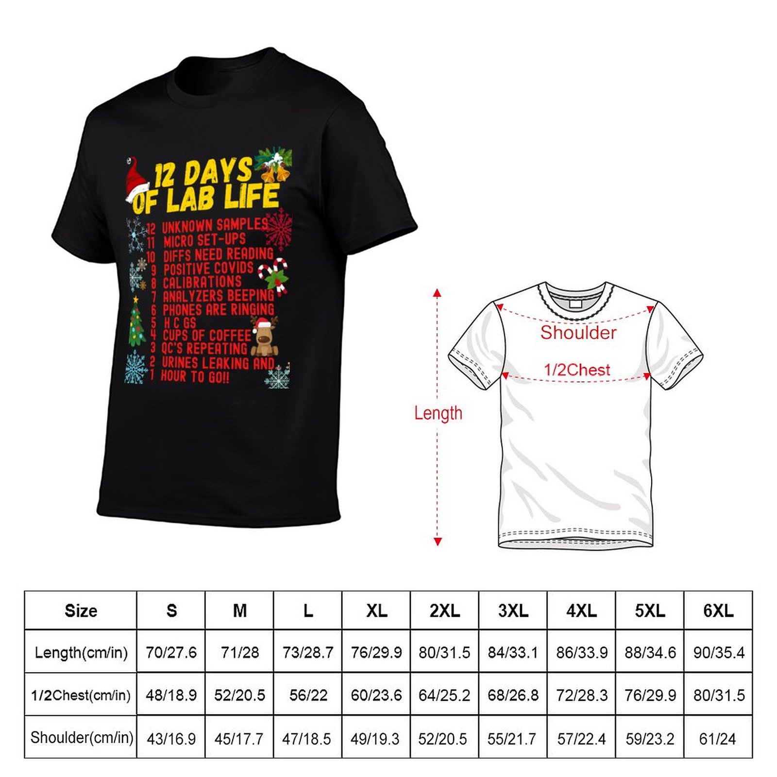 Camiseta de 12 DÍAS DE VIDA EN - Medical Lab Day reseña y precio