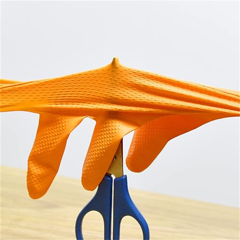 Guantes de Nitrilo Naranja Res - Disposable Gloves Nitrile reseña y precio