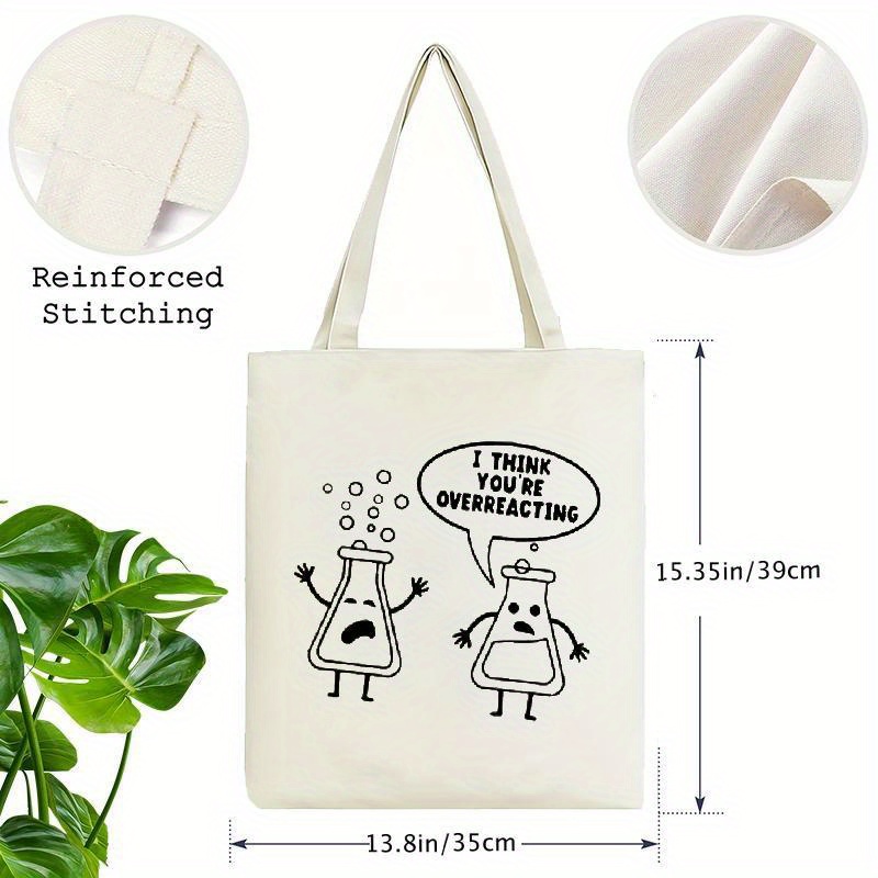 Bolsa de lona blanca con diseñ - Medical Lab Day reseña y precio