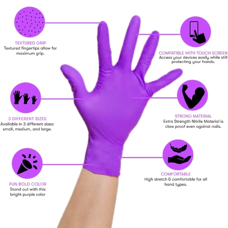 50/100 Uds guantes de nitrilo  - Disposable Gloves Nitrile reseña y precio