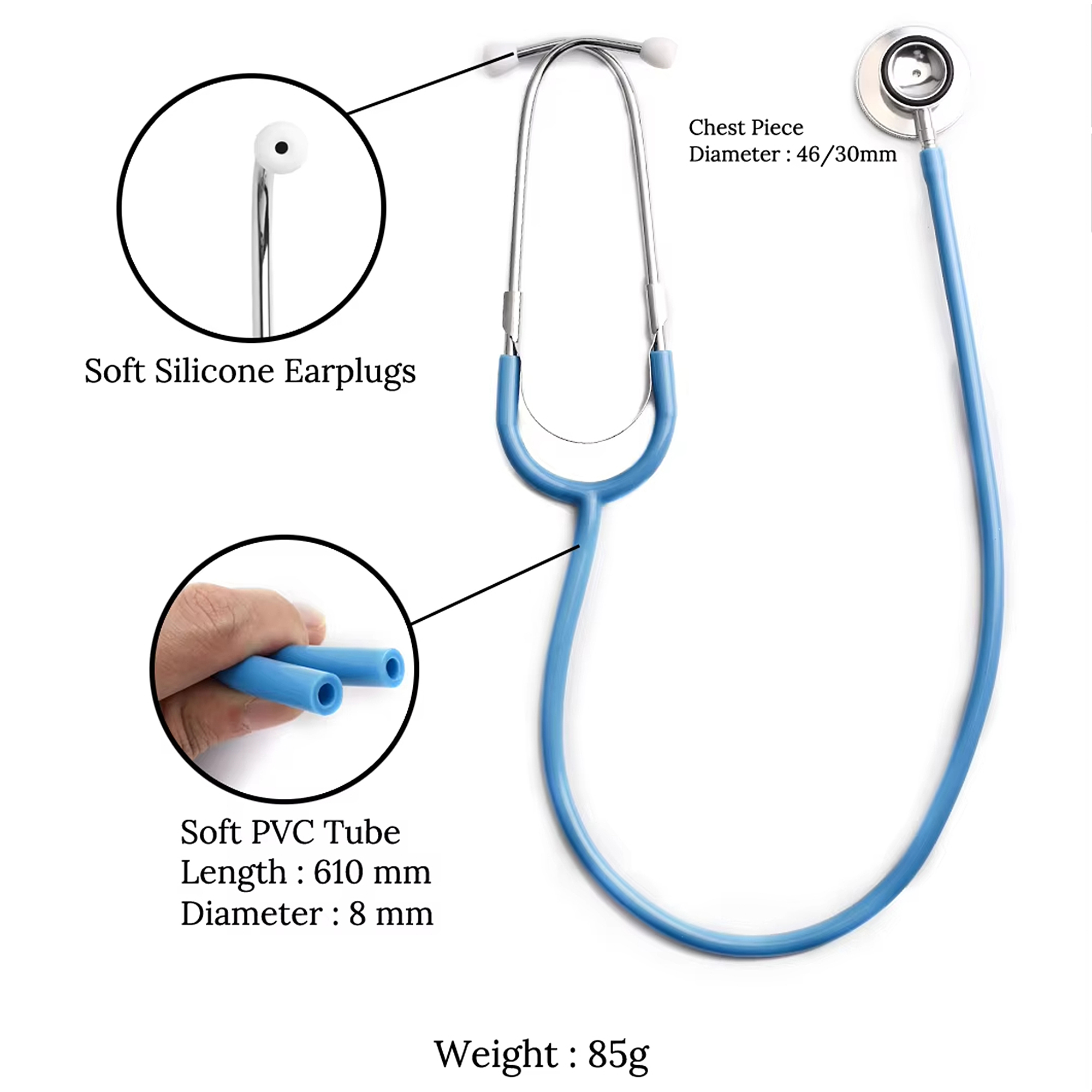 Estetoscopio de doble cabezal, - Medical Lab Equipments reseña y precio