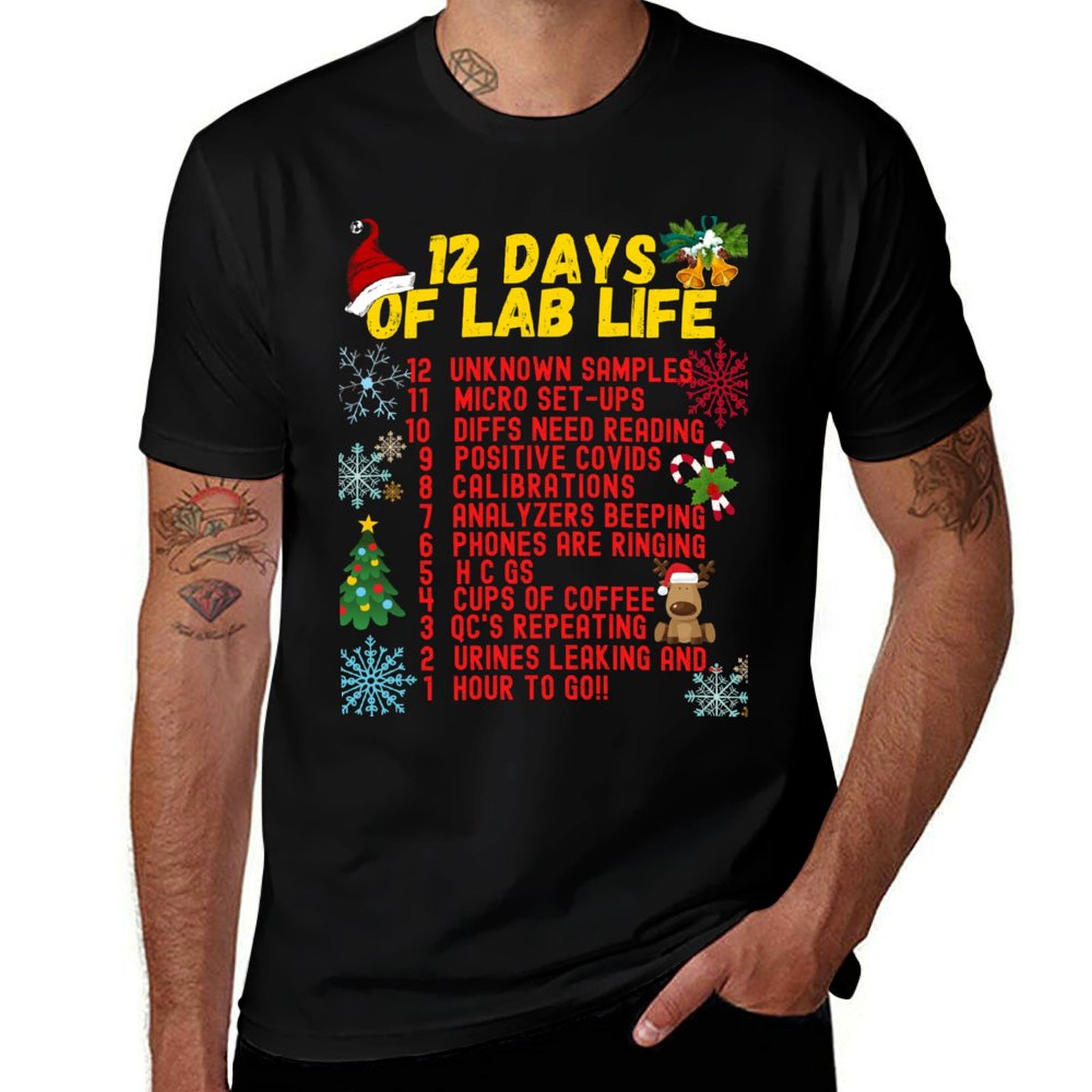 Camiseta de 12 DÍAS DE VIDA EN - Medical Lab Day reseña y precio